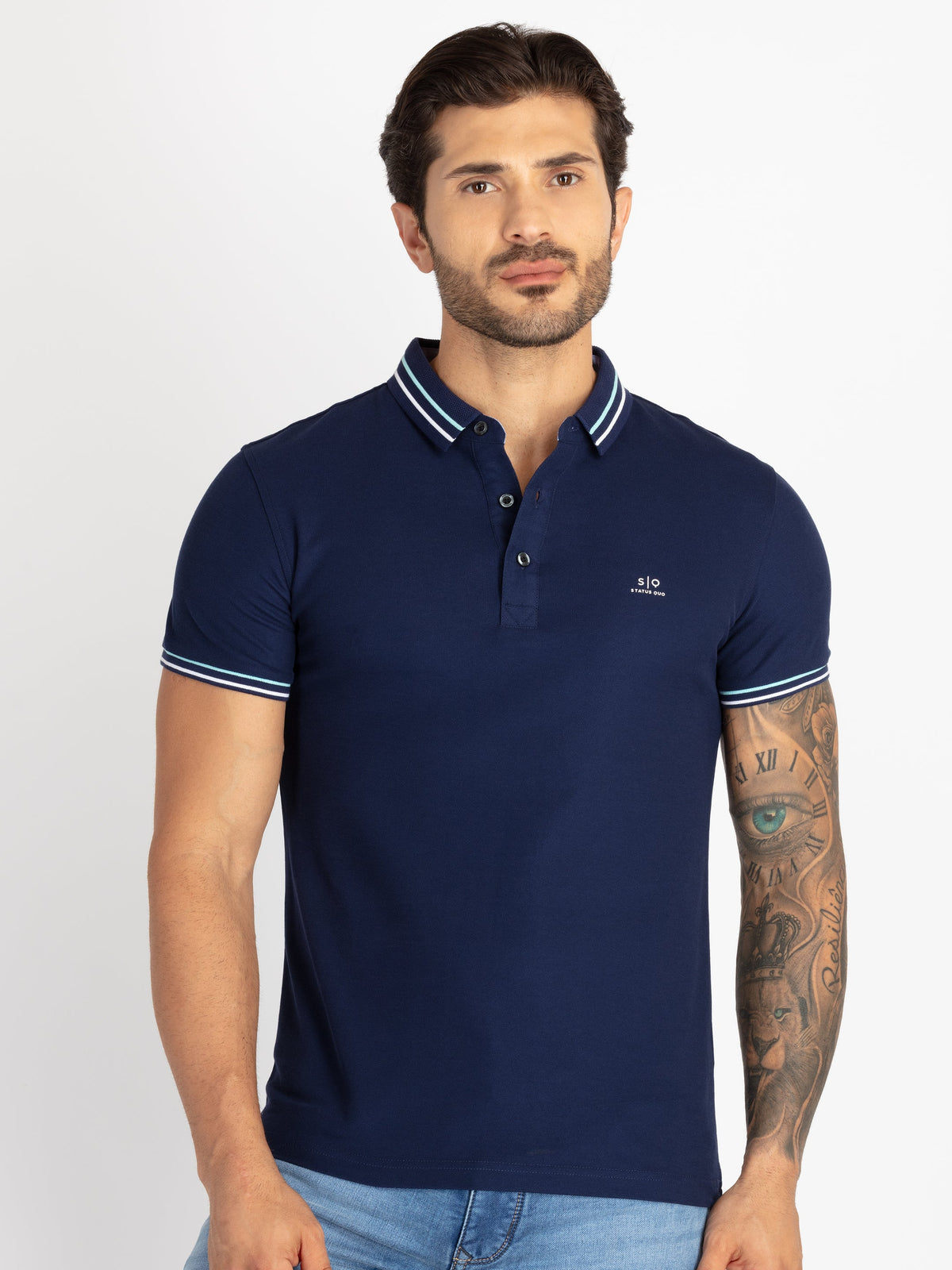 Status Quo |Men's Printed Polo T-shirt - S, M, L, XL, XXL