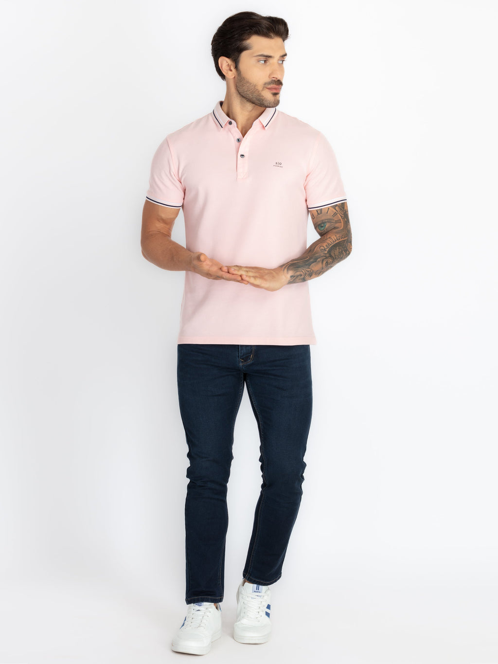 Mens Solid Polo T-Shirt