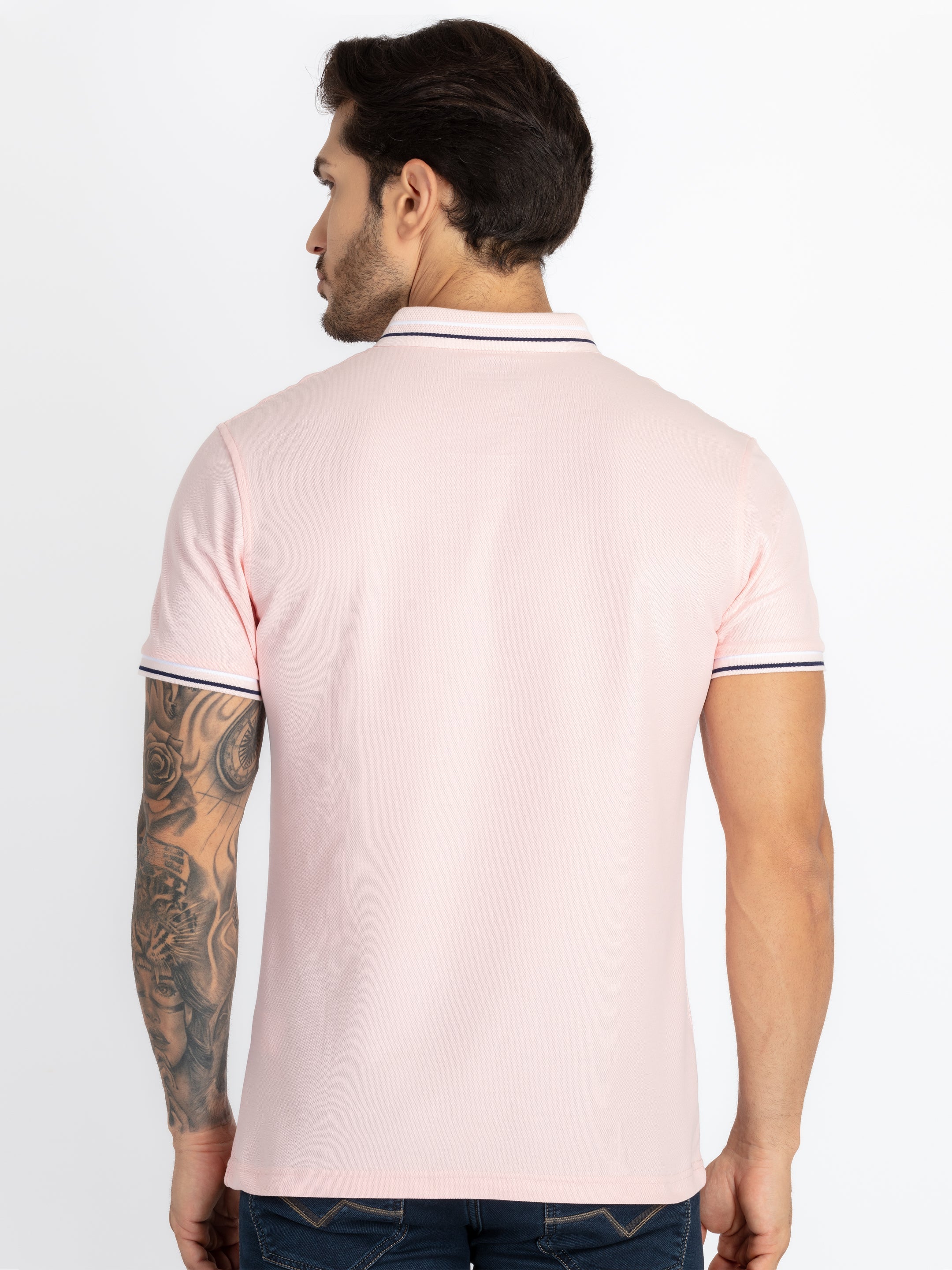 Mens Solid Polo T-Shirt