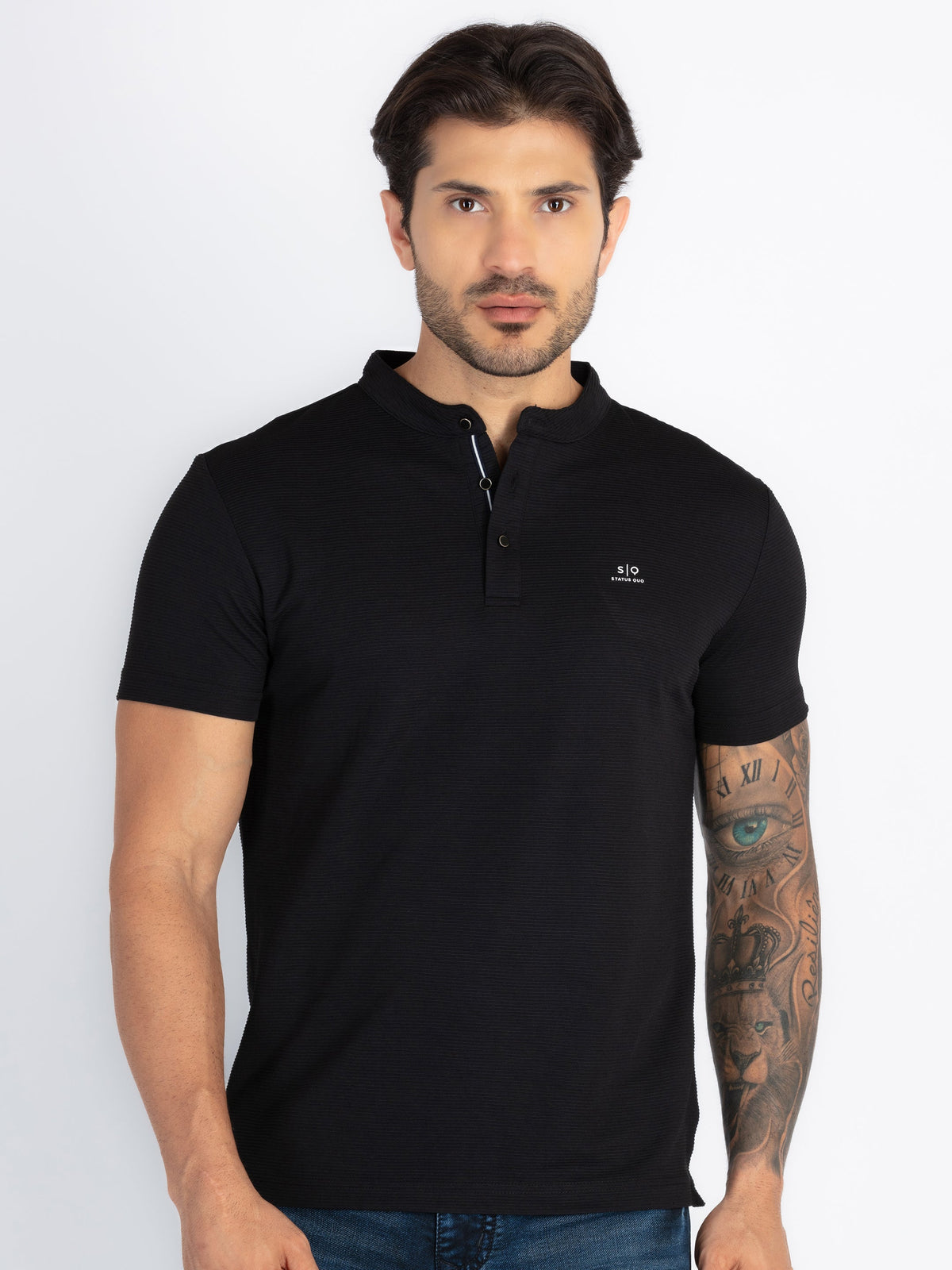 Status Quo |Men's Printed Polo T-shirt - 3XL, 4XL, 5XL