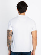 Mens Solid Mandarin Collar T-Shirt