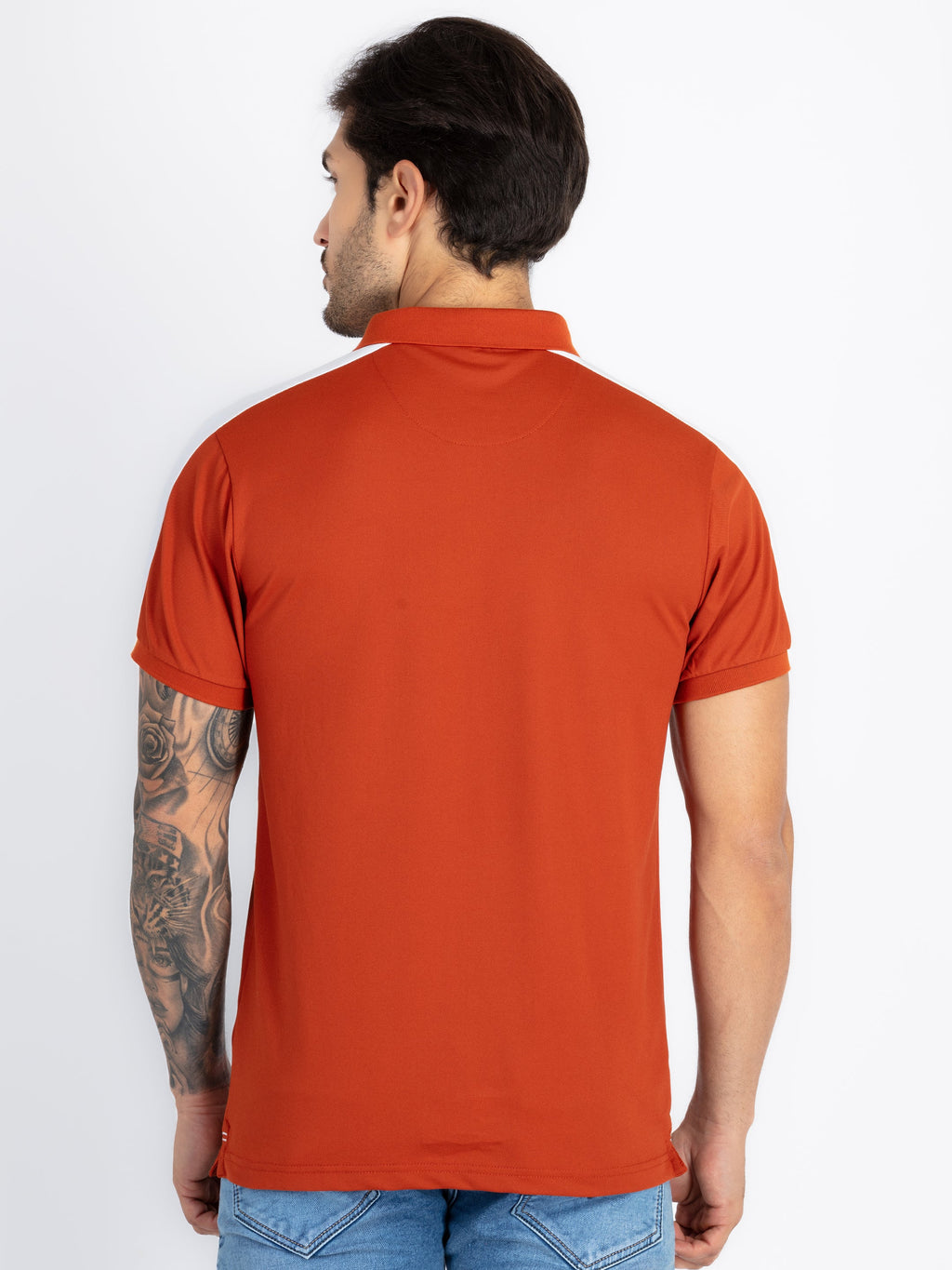 Mens Colourblock Polo T-Shirt