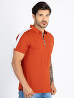 Mens Colourblock Polo T-Shirt