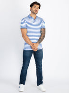 Mens Striped Polo T-Shirt