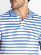 Mens Striped Polo T-Shirt
