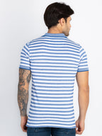 Mens Striped Polo T-Shirt