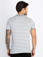 Mens Striped Polo T-Shirt