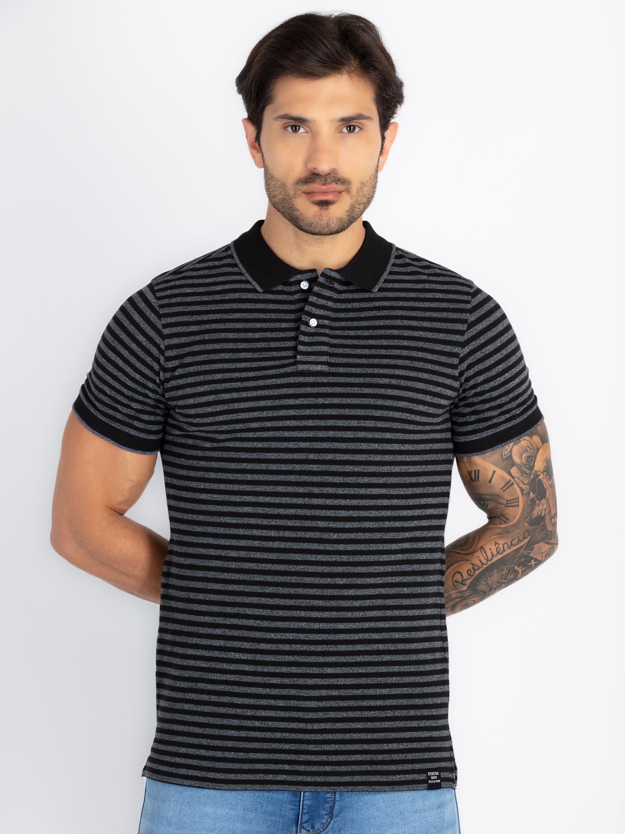 Status Quo |Men's Printed Polo T-shirt - S, M, L, XL, XXL Main image