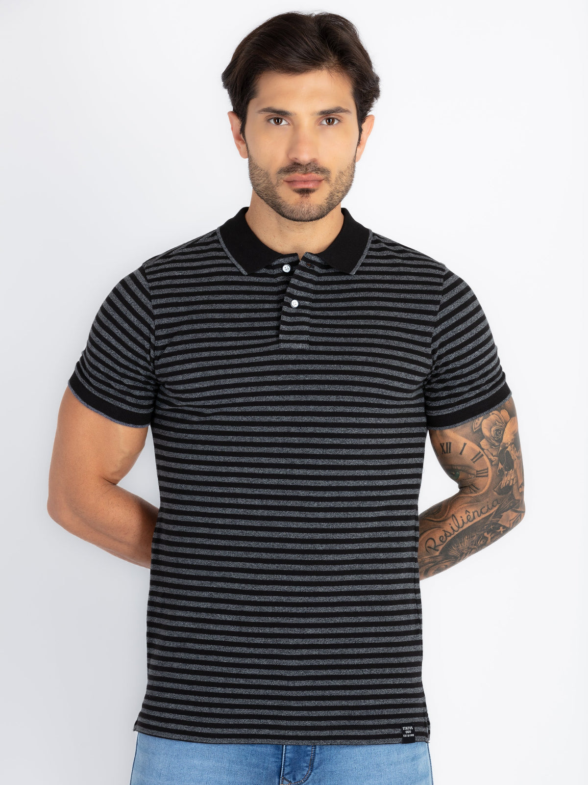 Status Quo |Men's Printed Polo T-shirt - S, M, L, XL, XXL