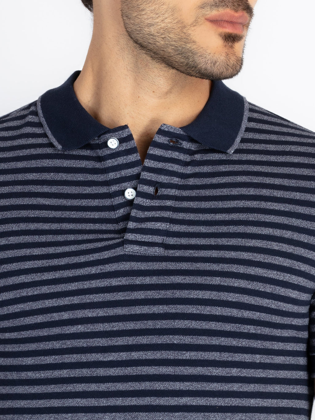 Mens Striped Polo T-Shirt