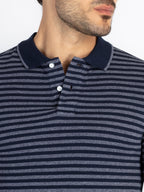 Mens Striped Polo T-Shirt