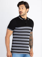 Mens Colourblock Polo T-Shirt