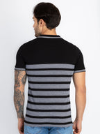 Mens Colourblock Polo T-Shirt