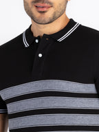 Mens Colourblock Polo T-Shirt