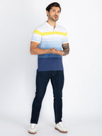 Mens Striped Polo T-Shirt
