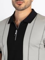 Mens Colourblock Polo T-Shirt
