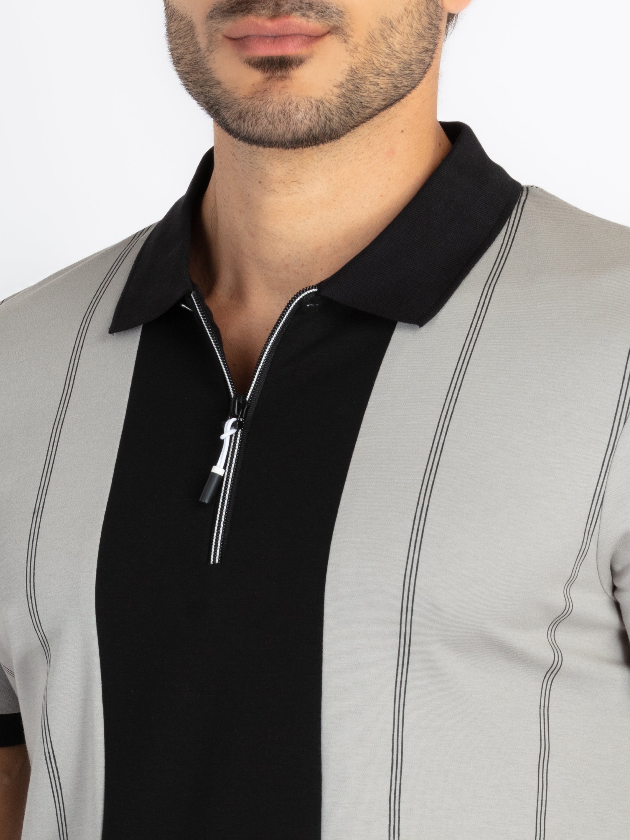 Mens Colourblock Polo T-Shirt
