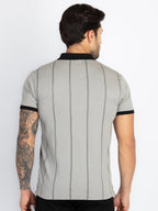 Mens Colourblock Polo T-Shirt