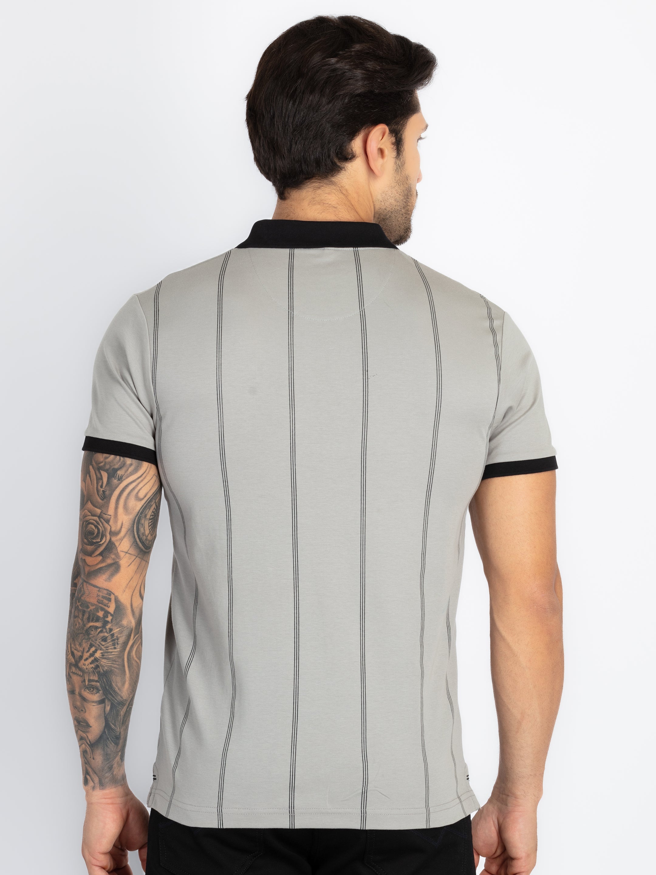Mens Colourblock Polo T-Shirt
