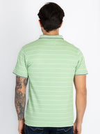 Mens Striped Polo T-Shirt