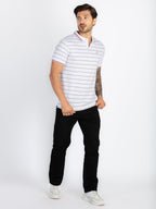 Mens Striped Polo T-Shirt