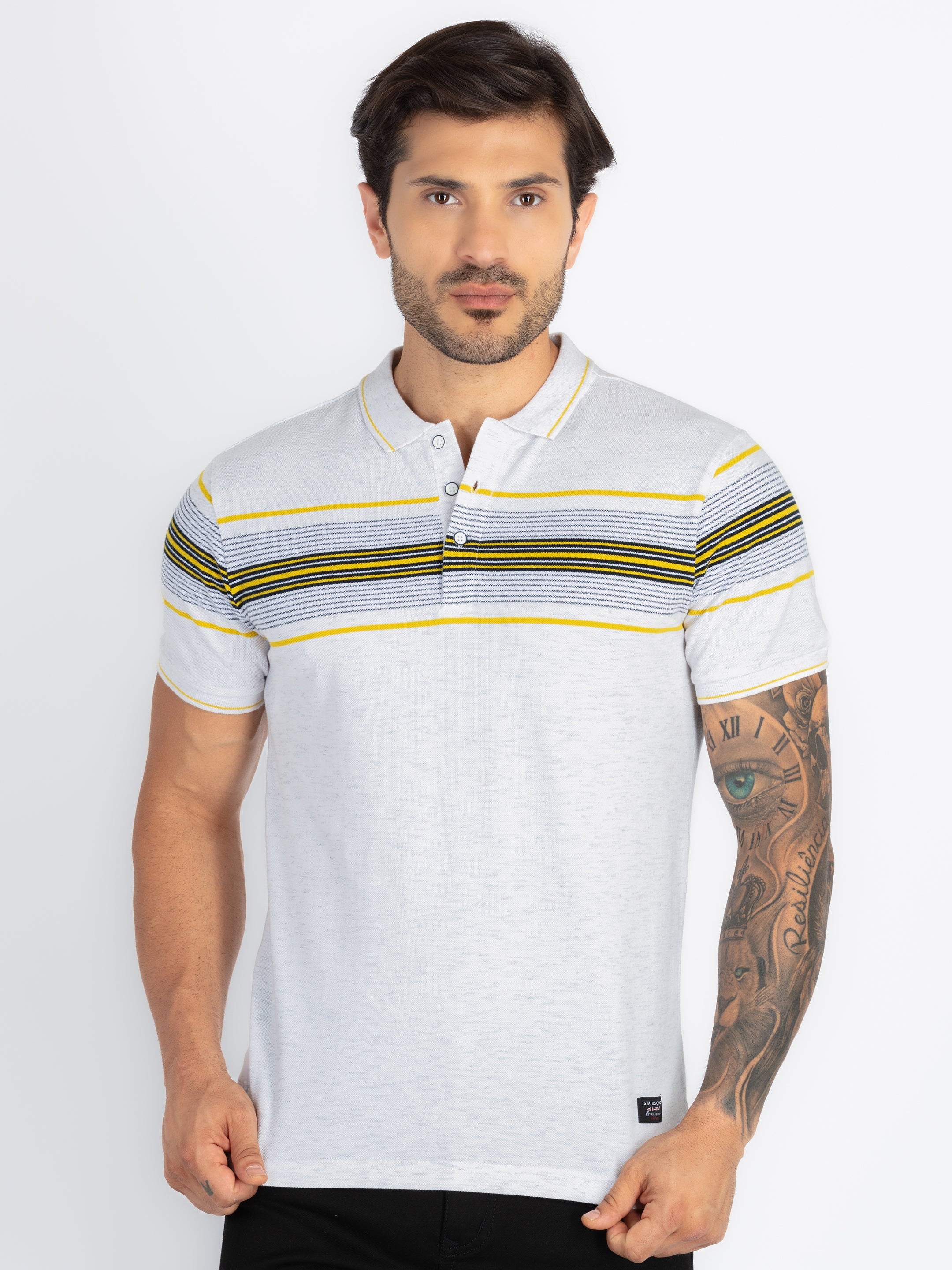 Status Quo |Men's Printed Polo T-shirt - 3XL, 4XL, 5XL
