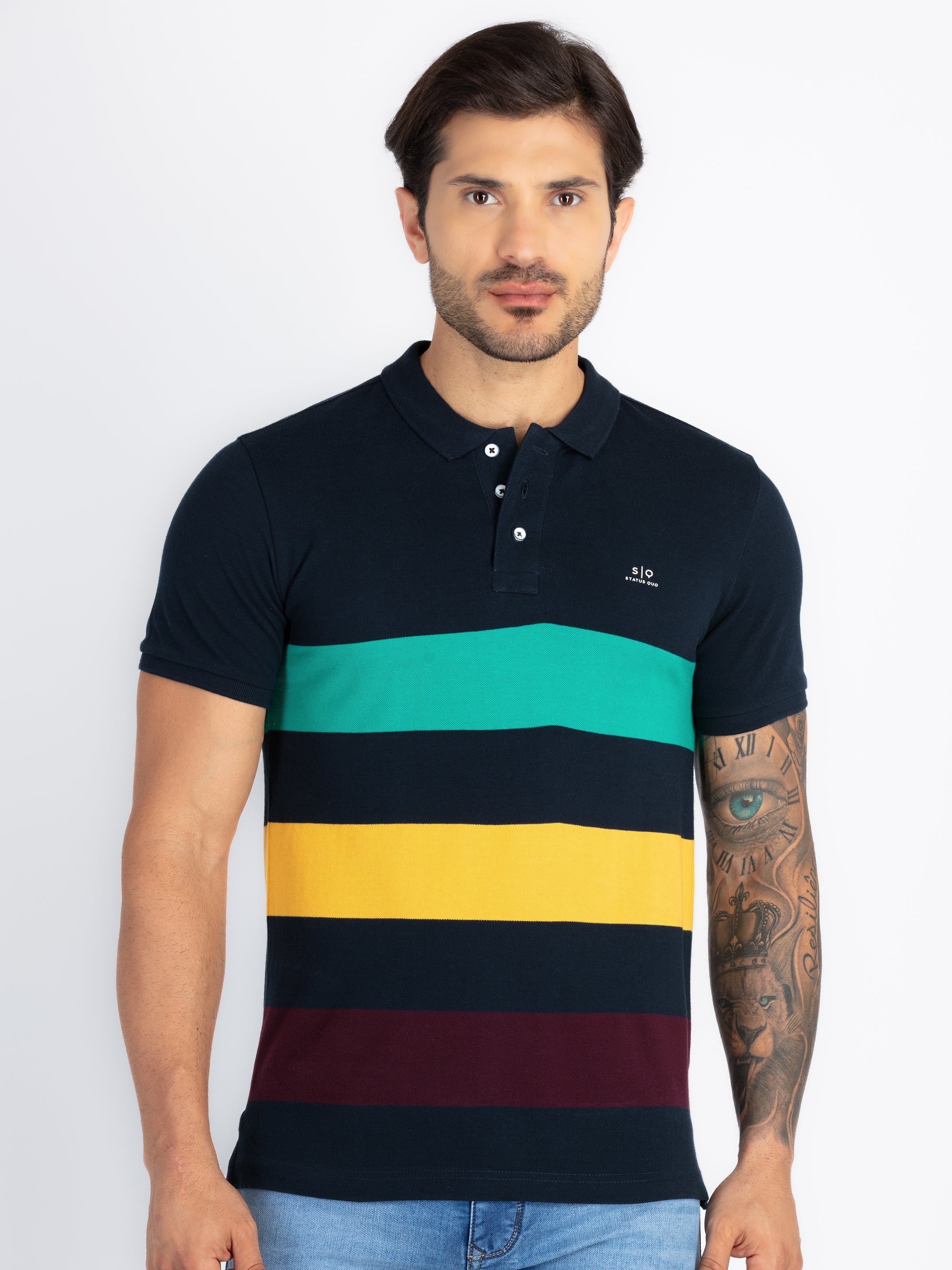 Status Quo |Men's Printed Polo T-shirt - S, M, L, XL, XXL