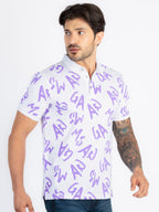Mens All Over Printed Polo T-Shirt