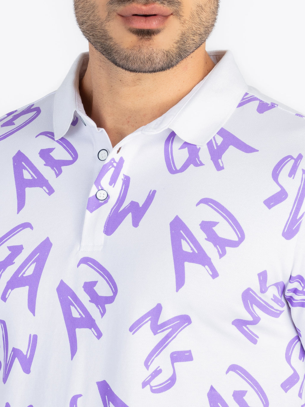 Mens All Over Printed Polo T-Shirt