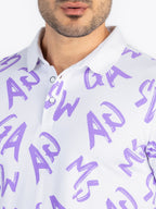 Mens All Over Printed Polo T-Shirt