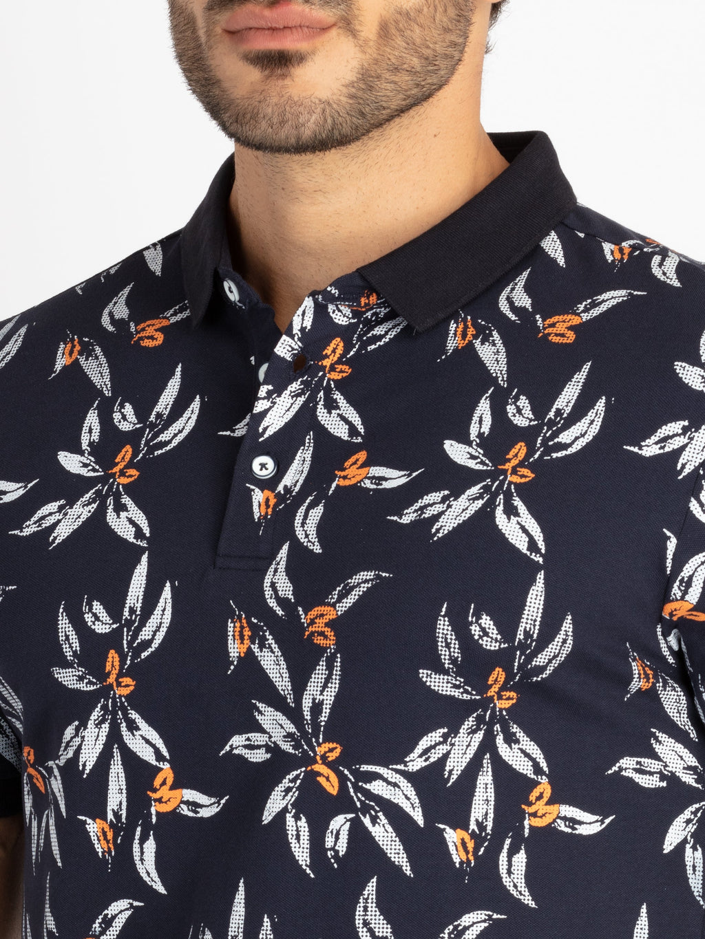 Mens All Over Printed Polo T-Shirt