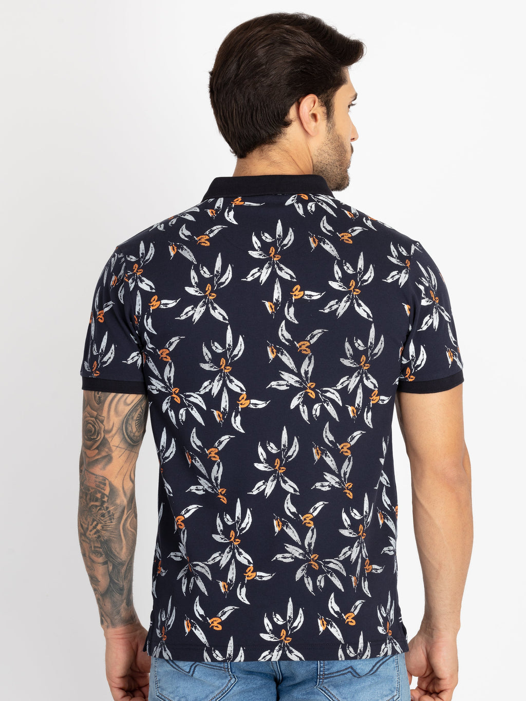 Mens All Over Printed Polo T-Shirt