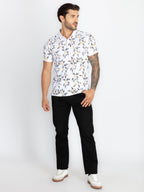 Mens All Over Printed Polo T-Shirt