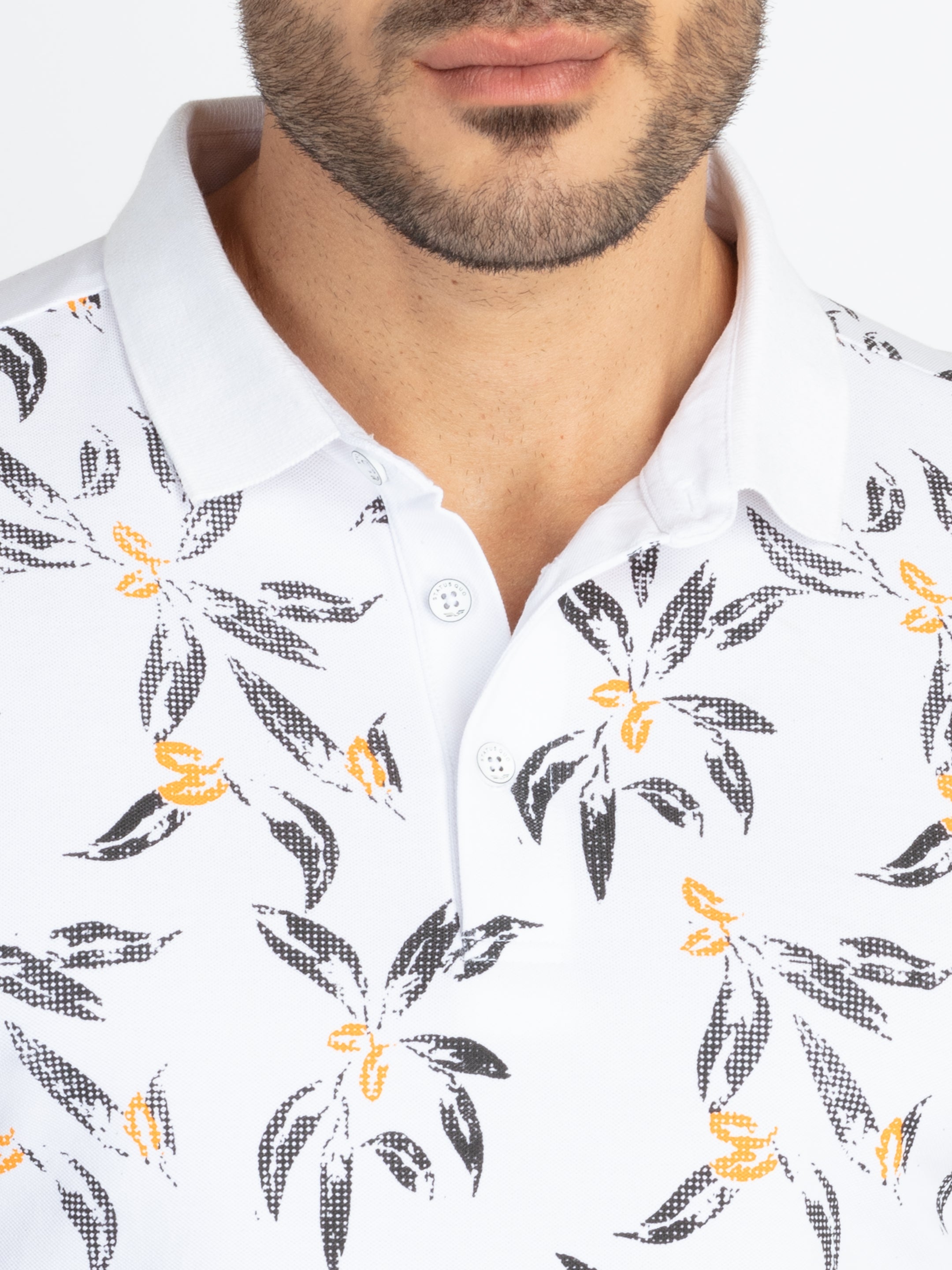 Mens All Over Printed Polo T-Shirt