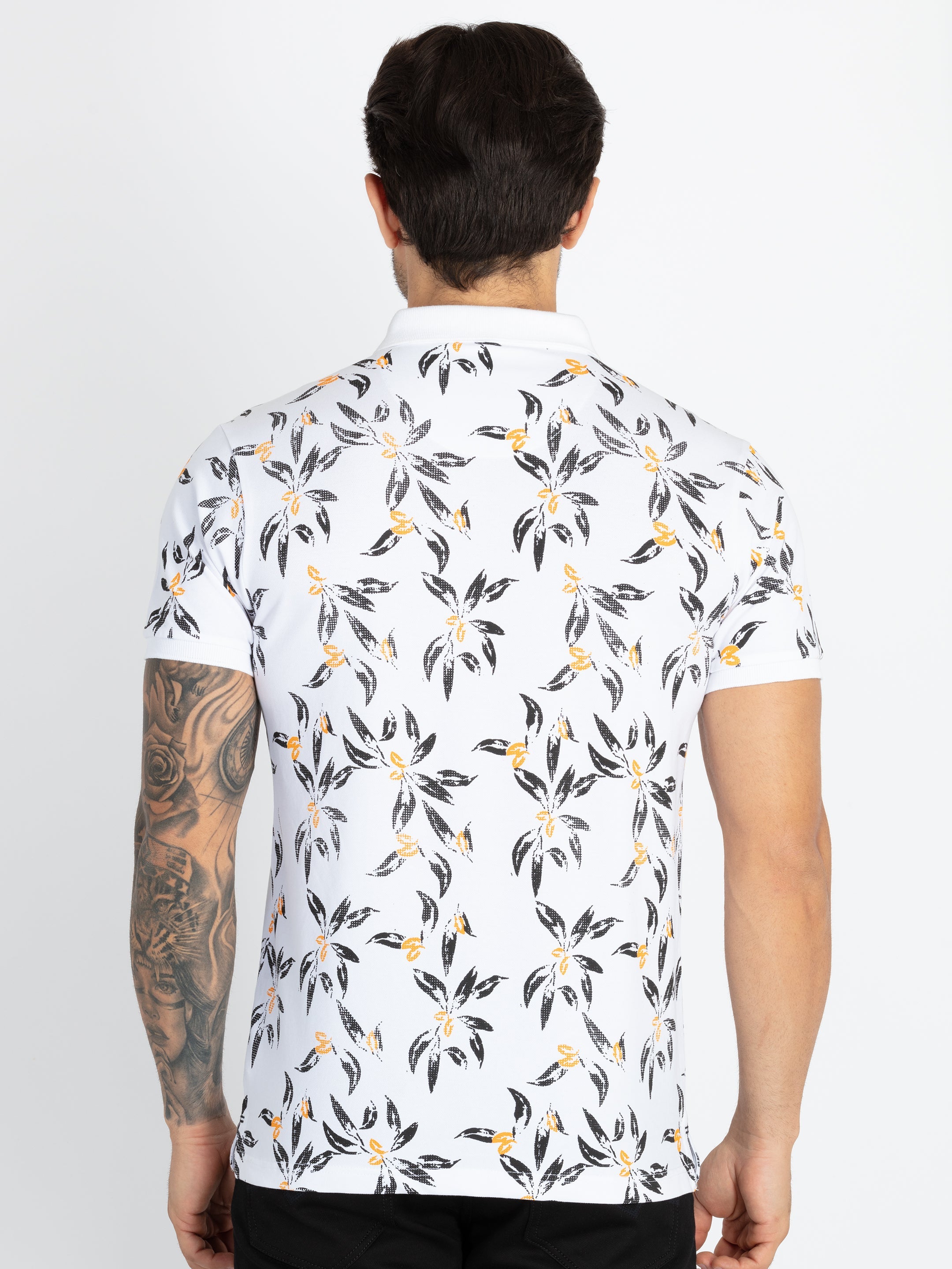 Mens All Over Printed Polo T-Shirt