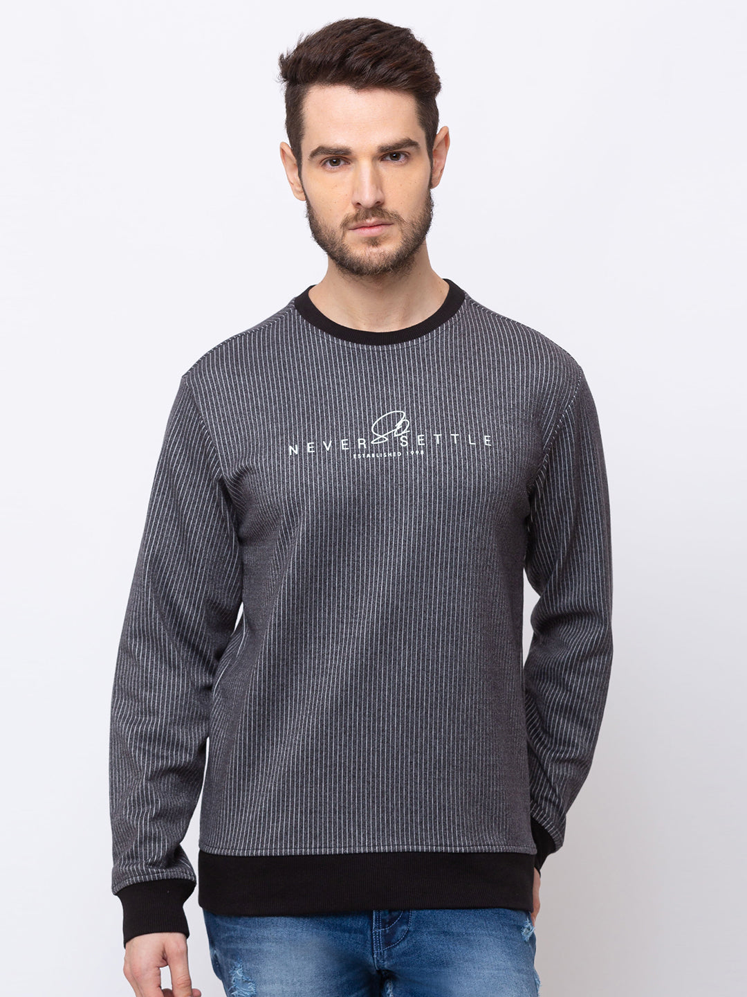 striped sweatshirt for men