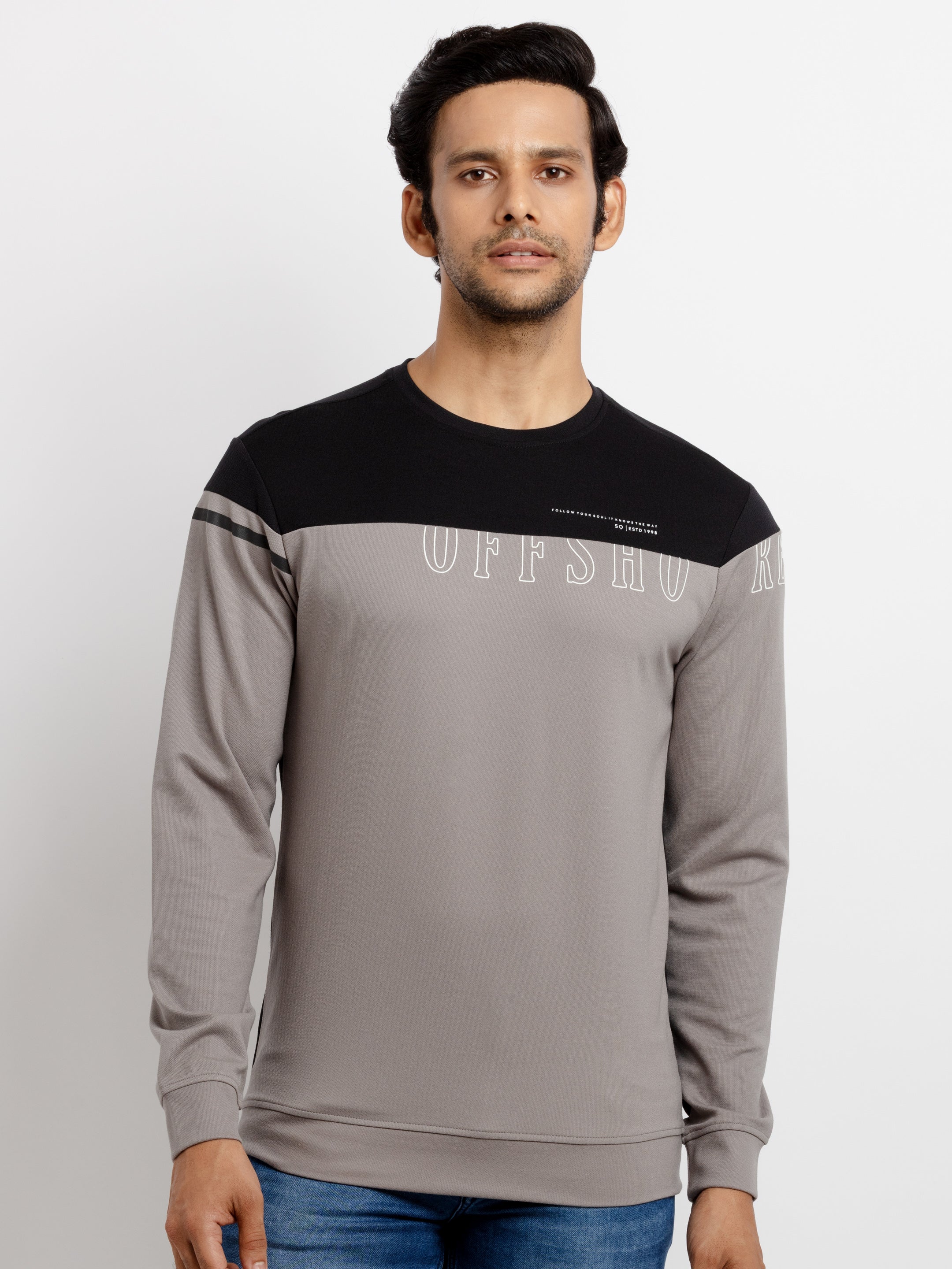 round neck sweatshirt for men Main image