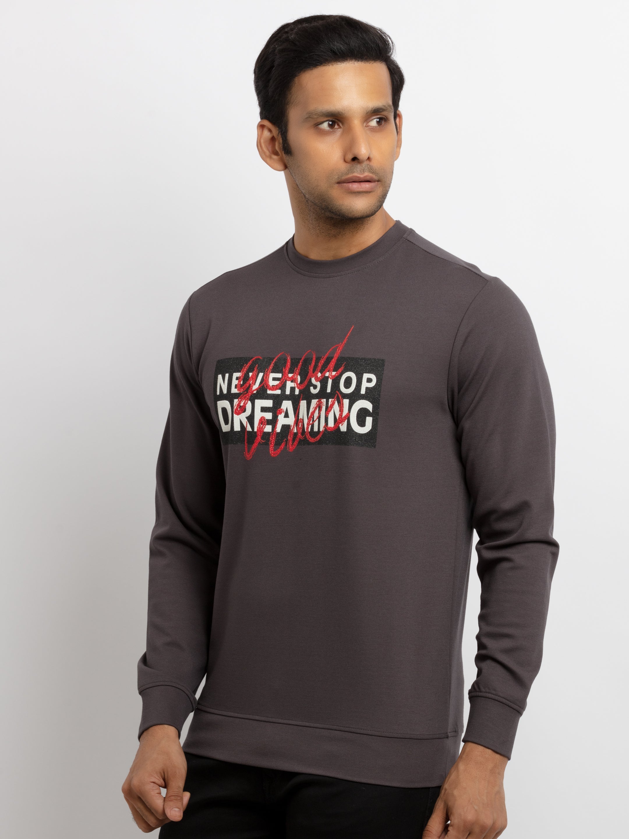 Mens Solid Sweatshirt Secondary image