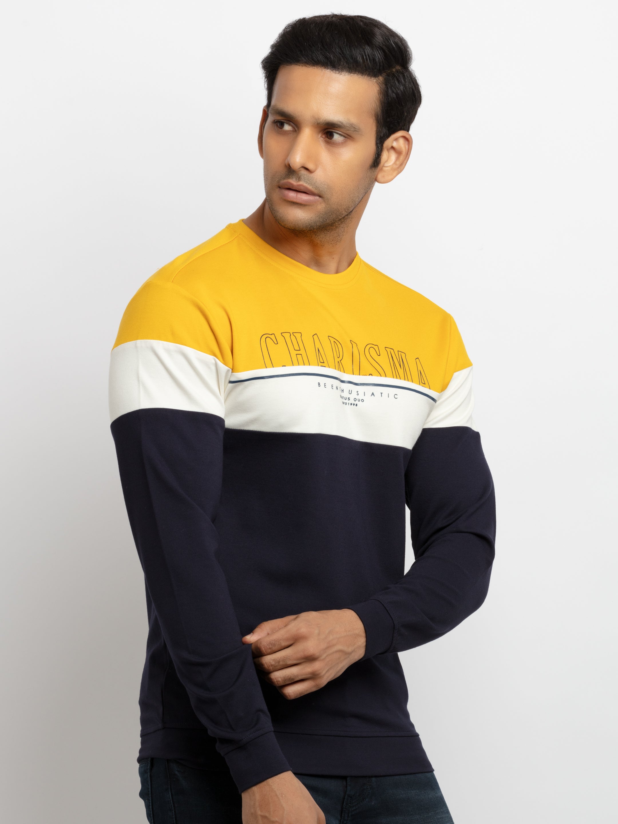 Mens Mix & Match Round Neck Sweatshirt