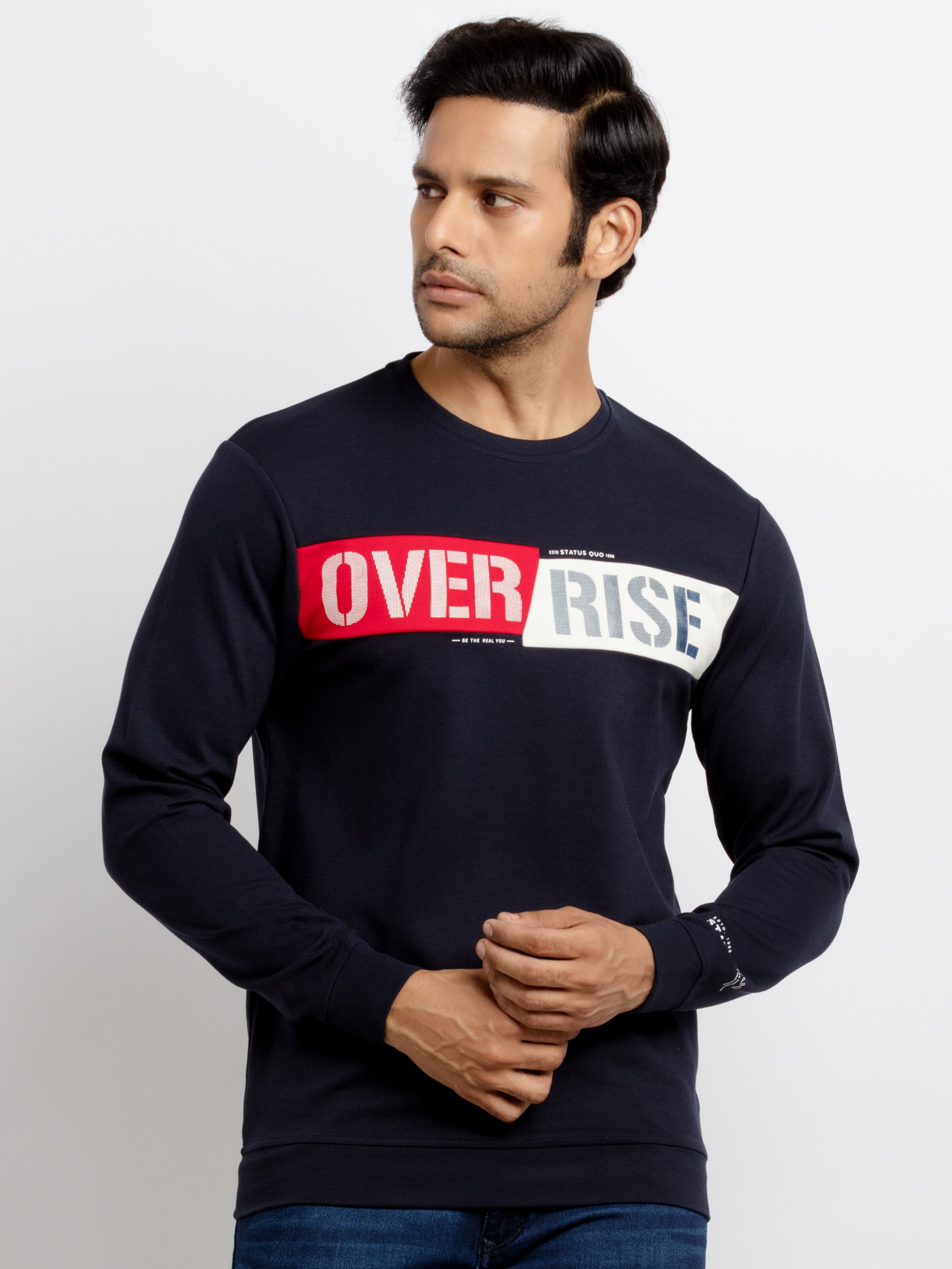 round neck sweatshirt for men Main image