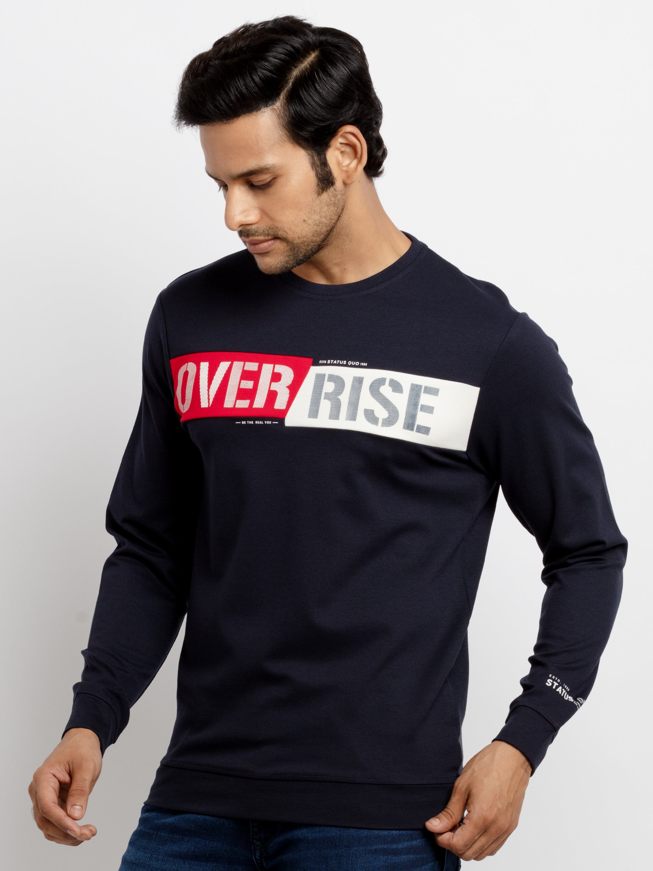Mens Mix & Match Round Neck Sweatshirt Secondary image