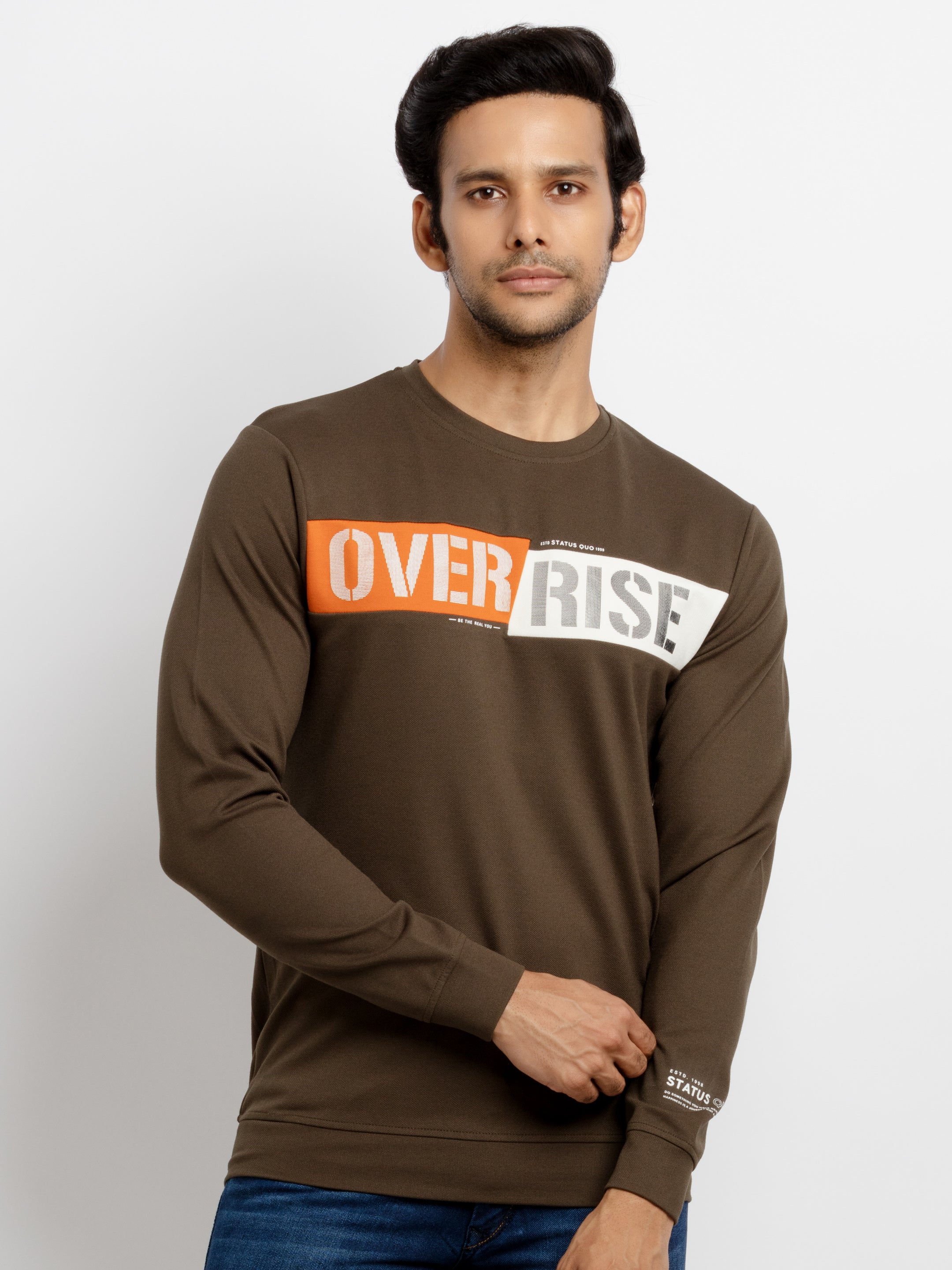 round neck sweatshirt for men Main image