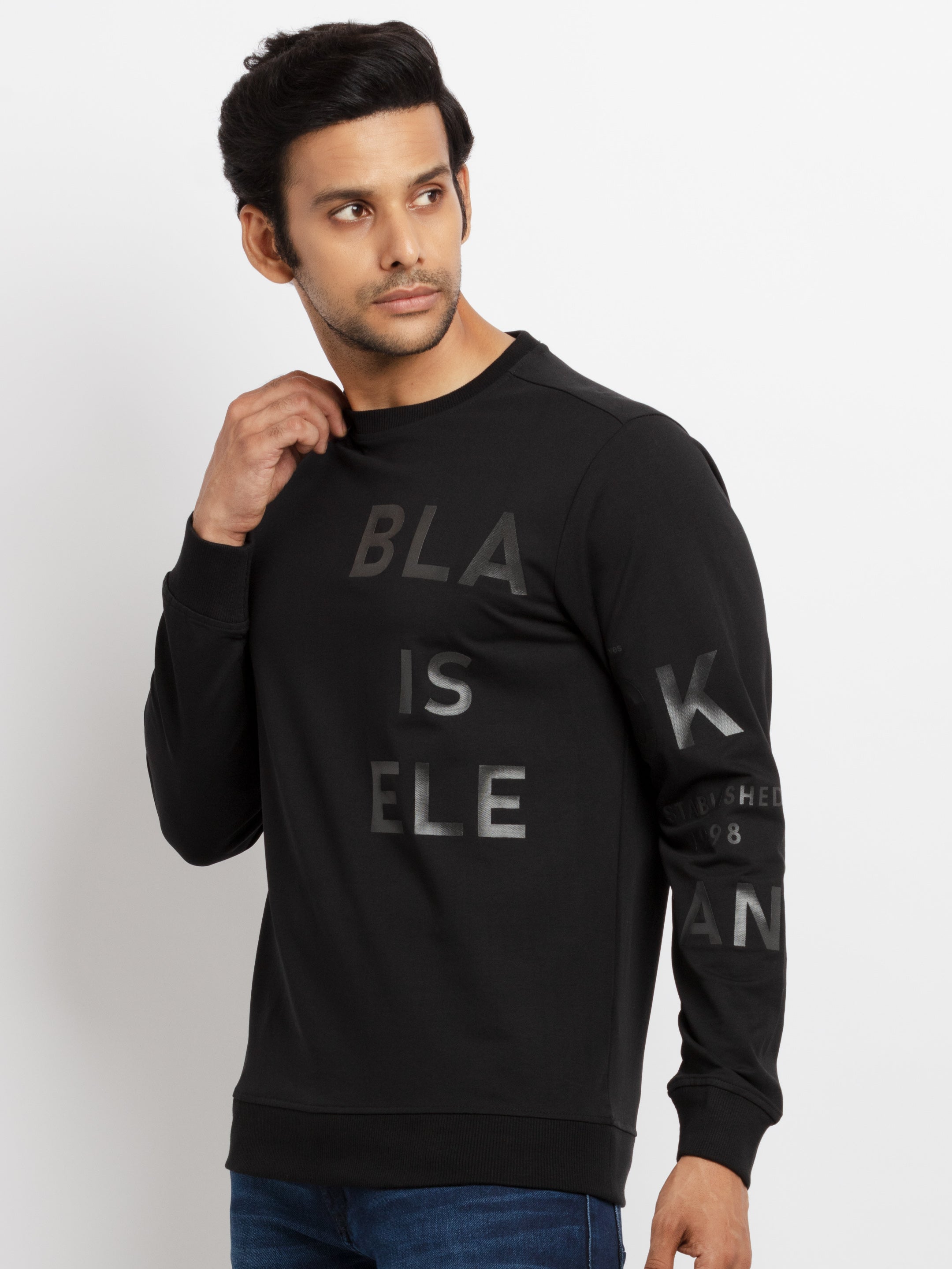 Mens Printed Lightweight Sweatshirt Secondary image