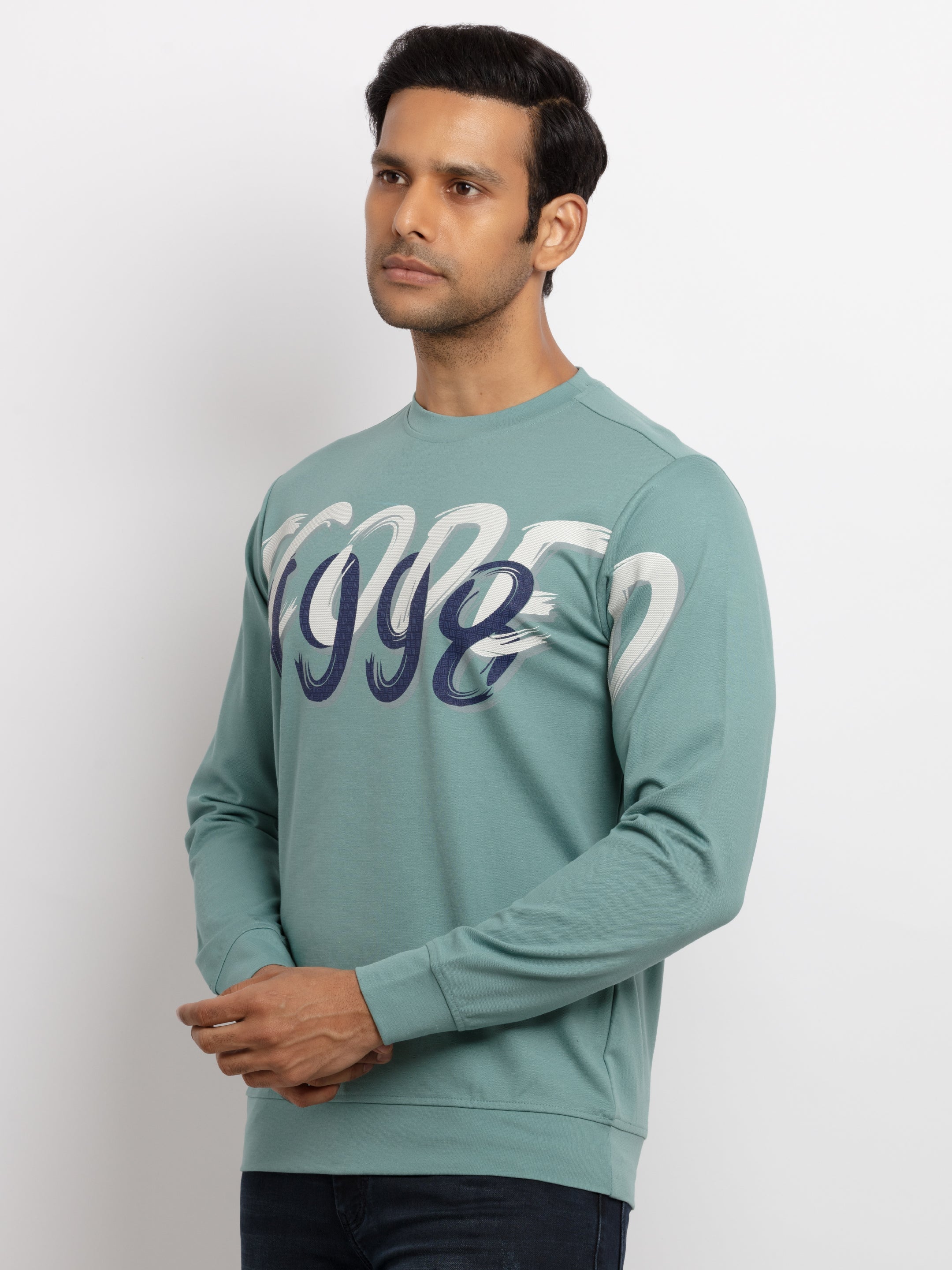 Mens Solid Sweatshirt