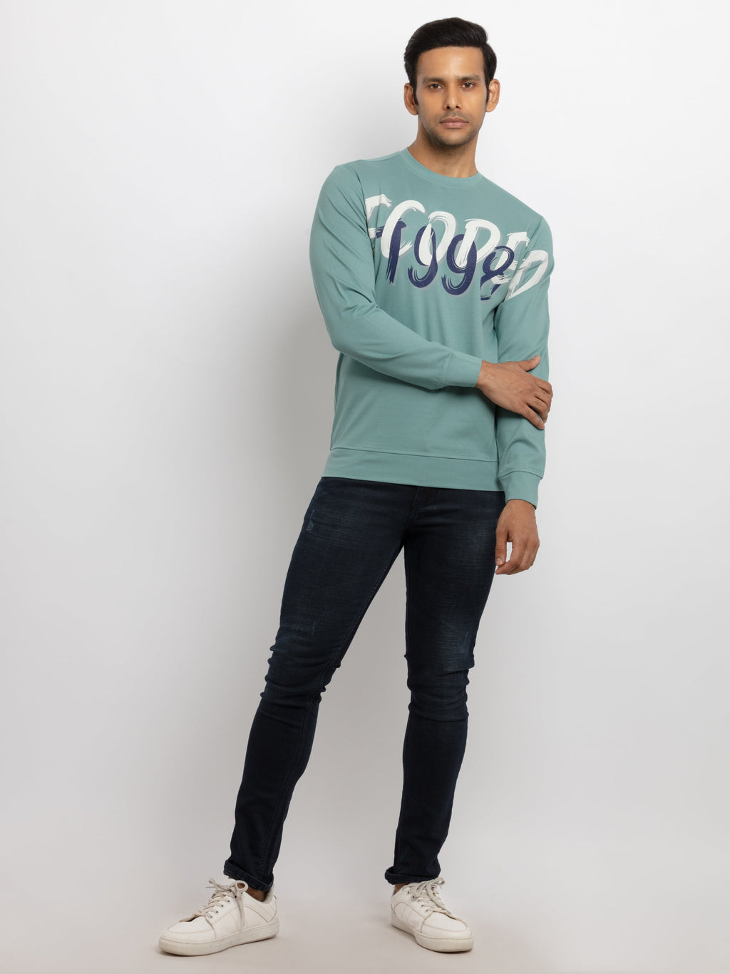Mens Solid Sweatshirt