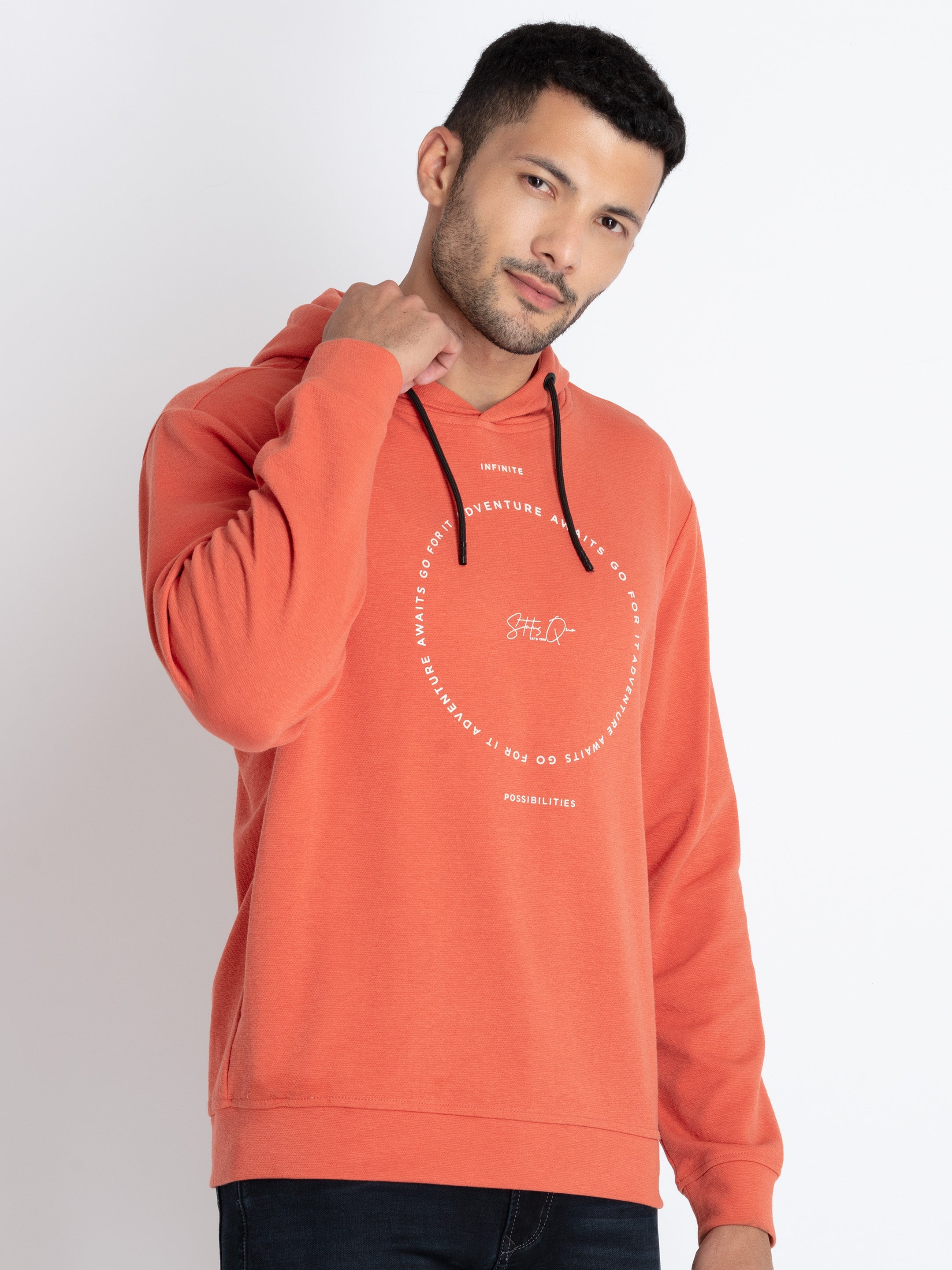 Buy Rust Orange Sweatshirt for Men