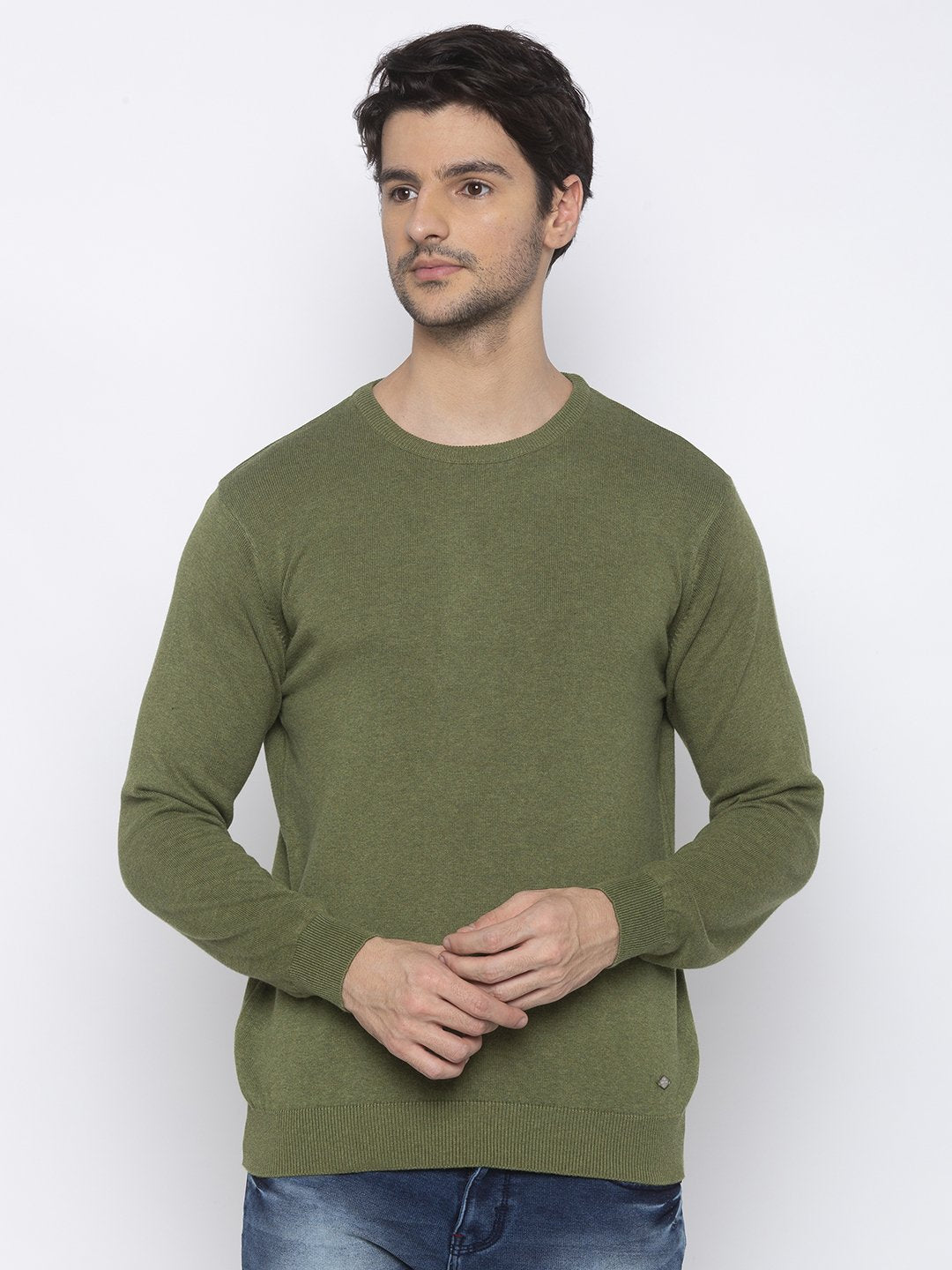 solid sweater
