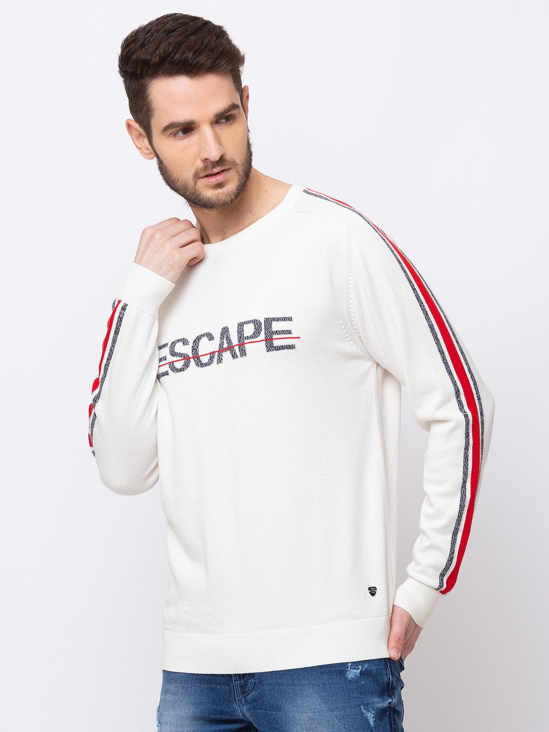 Jacquard-Knit Sweater