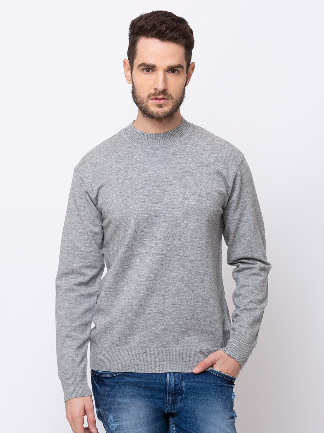 solid sweater