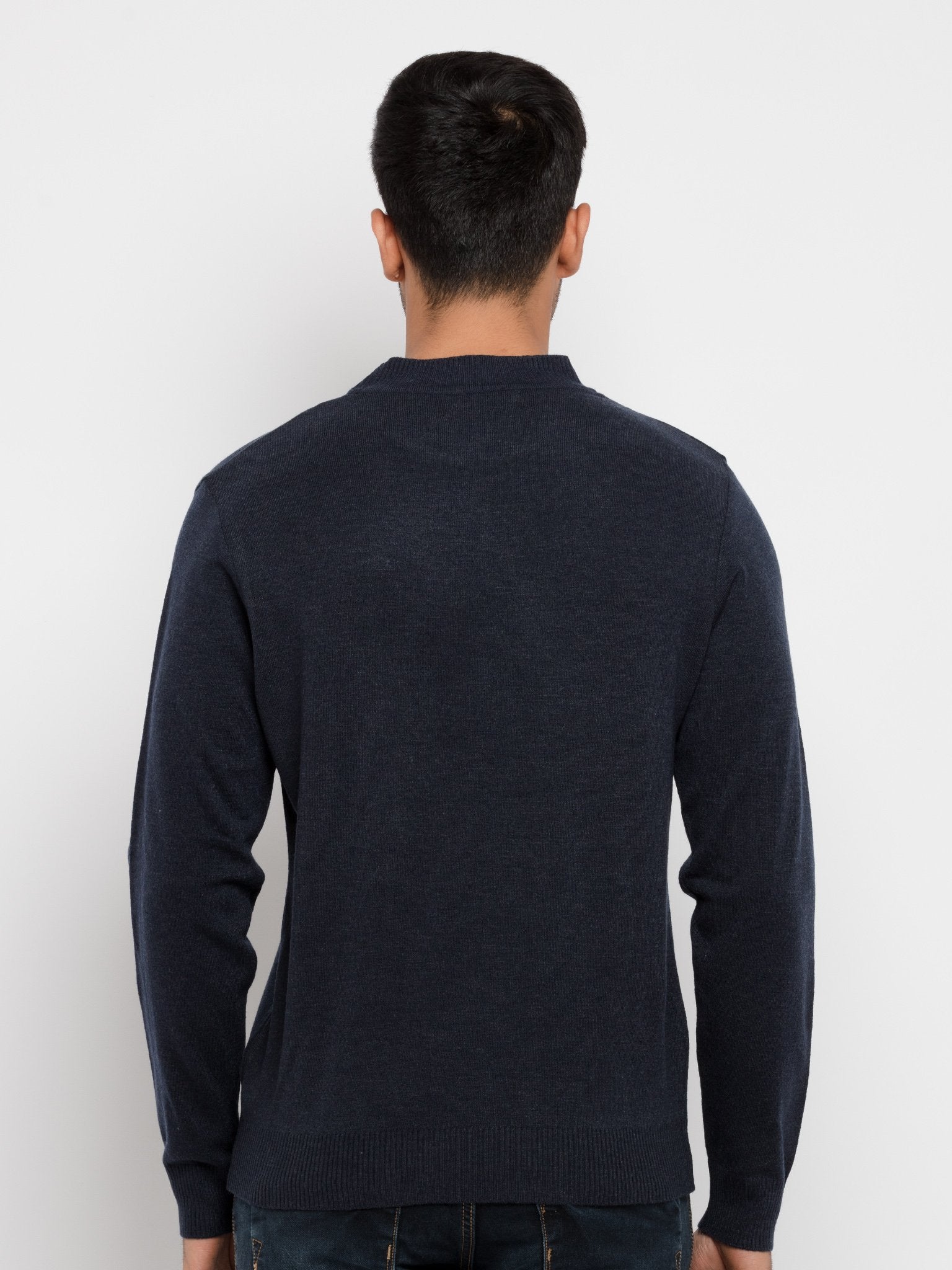Men's Solid Turtle Neck Sweater Secondary image